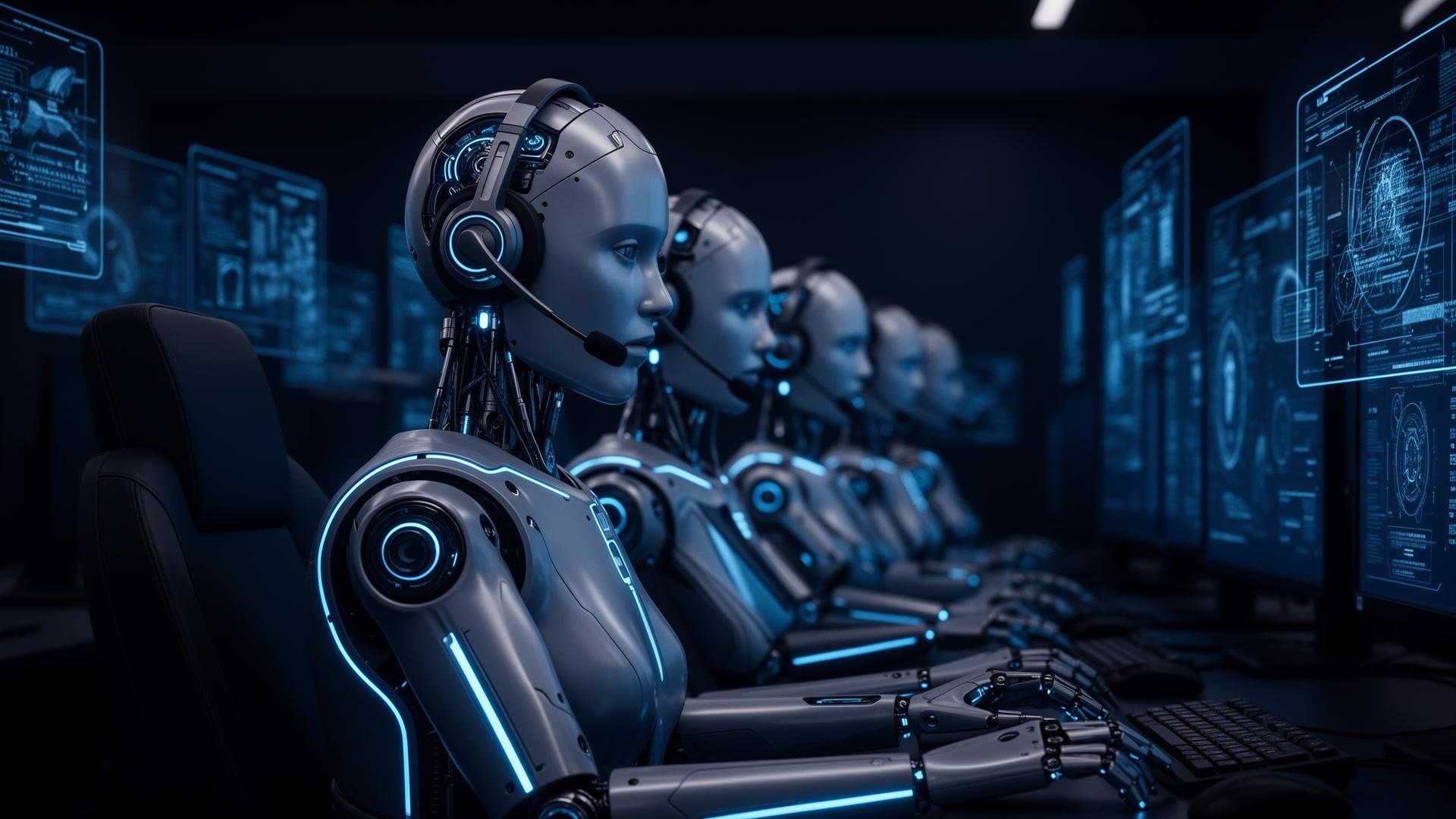 AI robots answering customer service calls